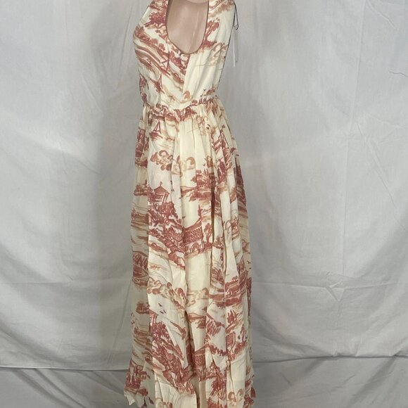 NEW REFORMATION Women’s Farah Sleeveless Midi Dress – Dolce Vita Print – Size 0 - Picture 3 of 7